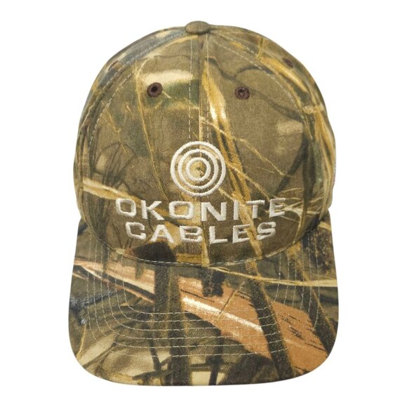 Realtree Advantage MAX 4 HD Camo Snapback Cap Trucker Hunting Hat Okonite Cables - Picture 15 of 15